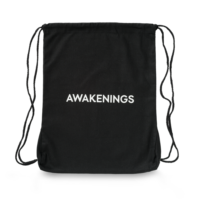 Awakenings stringbag black/white