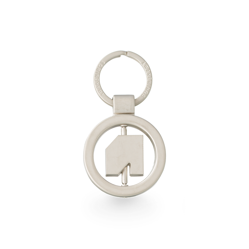 Awakenings Silver Round Logo Keychain